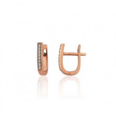 Auksiniai auskarai ant cilindrinės spynos0