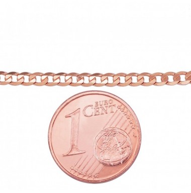 Auksinė grandinėlė Curb 2.3 mm , briaunų apdirbimas deimantu2