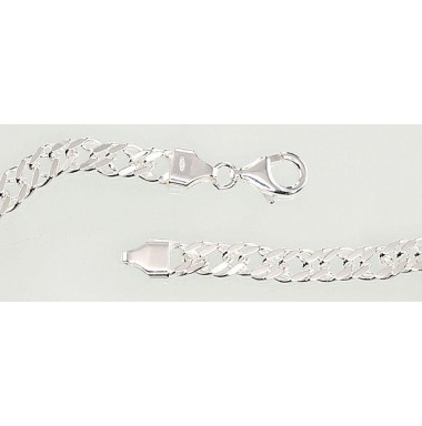 Sidabrinė grandinėlė Rombo 5.5 mm , briaunų apdirbimas deimantu1