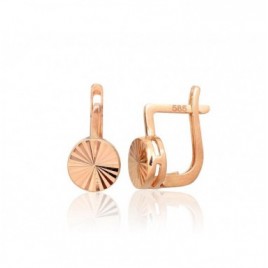 Auksiniai auskarai ant cilindrinės spynos0