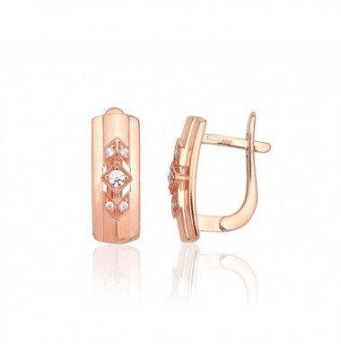 Auksiniai auskarai ant cilindrinės spynos0