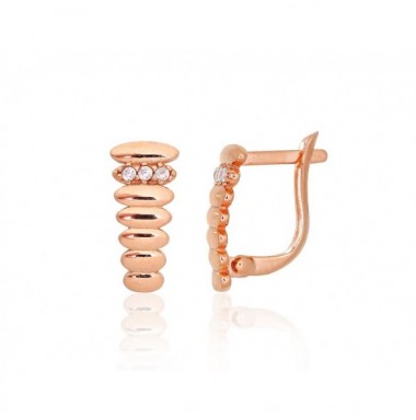 Auksiniai auskarai ant cilindrinės spynos0