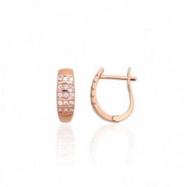 Auksiniai auskarai ant cilindrinės spynos0