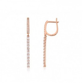 Auksiniai auskarai ant cilindrinės spynos0