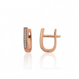 Auksiniai auskarai ant cilindrinės spynos0