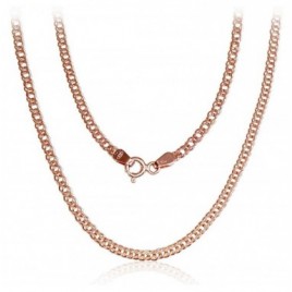 Auksinė grandinėlė Double rombo 2.5 mm , briaunų apdirbimas deimantu0