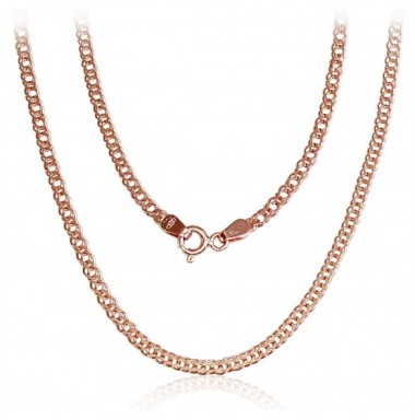 Auksinė grandinėlė Double rombo 2.5 mm , briaunų apdirbimas deimantu0