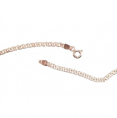 Auksinė grandinėlė Double rombo 2.5 mm , briaunų apdirbimas deimantu1