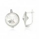 Sidabriniai auskarai anglišku užsegimu, Metalas: Sidabras, Praba: 925°, Akmuo: Kristalai-Auskarai
