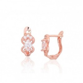 Sidabriniai auskarai ant cilindrinės spynos0