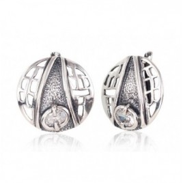 Sidabriniai auskarai anglišku užsegimu, Metalas: Sidabras, Praba: 925°, Akmuo: Cirkonai-Auskarai