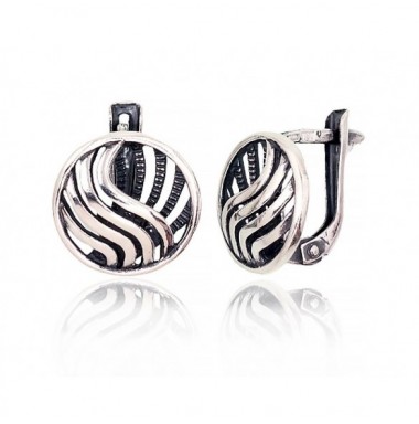 Sidabriniai auskarai anglišku užsegimu, Metalas: Sidabras, Praba: 925°, -Auskarai