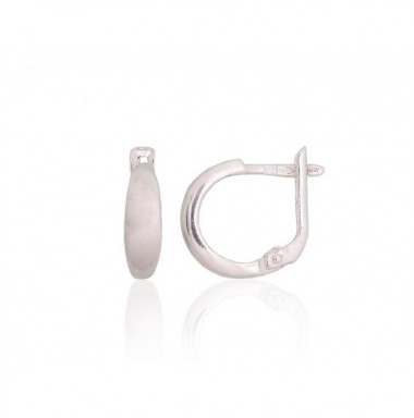 Sidabriniai auskarai ant cilindrinės spynos0