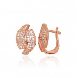 Sidabriniai auskarai ant cilindrinės spynos0