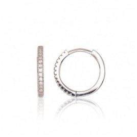 Sidabriniai auskarai su apvaliu segtuku0