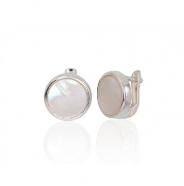 Sidabriniai auskarai ant cilindrinės spynos0