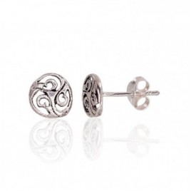 Sidabriniai auskarai –pusetai0