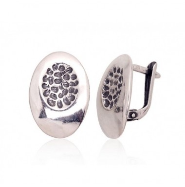 Sidabriniai auskarai anglišku užsegimu, Metalas: Sidabras, Praba: 925°, -Auskarai