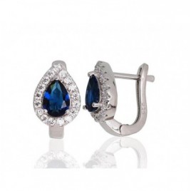 Sidabriniai auskarai ant cilindrinės spynos0