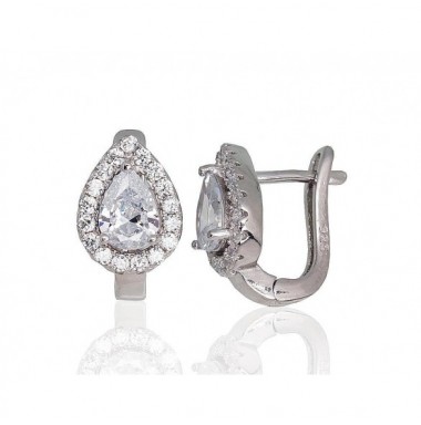 Sidabriniai auskarai ant cilindrinės spynos0