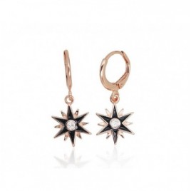 Sidabriniai auskarai ant cilindrinės spynos0