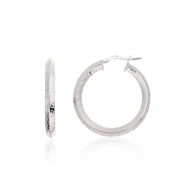 Sidabriniai auskarai –žiedai0