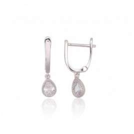 Sidabriniai auskarai ant cilindrinės spynos0