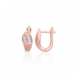 Sidabriniai auskarai ant cilindrinės spynos0