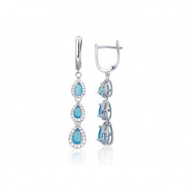 Sidabriniai auskarai ant cilindrinės spynos0