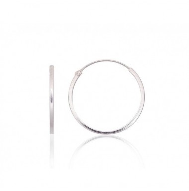 Sidabriniai auskarai –žiedai-Auskarai