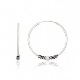 Sidabriniai auskarai –žiedai0