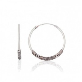 Sidabriniai auskarai –žiedai0