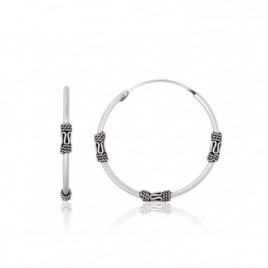 Sidabriniai auskarai –žiedai0