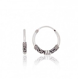 Sidabriniai auskarai –žiedai0