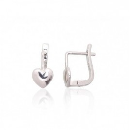 Sidabriniai auskarai ant cilindrinės spynos0