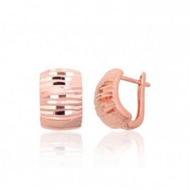 Sidabriniai auskarai ant cilindrinės spynos0