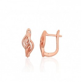 Sidabriniai auskarai ant cilindrinės spynos0