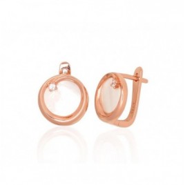 Sidabriniai auskarai ant cilindrinės spynos0