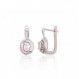 Sidabriniai auskarai ant cilindrinės spynos-Auskarai