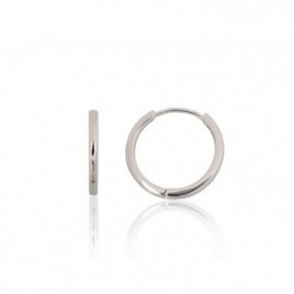 Sidabriniai auskarai su apvaliu segtuku0