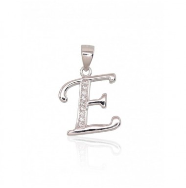 Sidabrinis Pakabukas - Vardo Raidė. Metalas: Sidabras. Praba: 925°. Akmuo: Cirkonai-Pakabukas