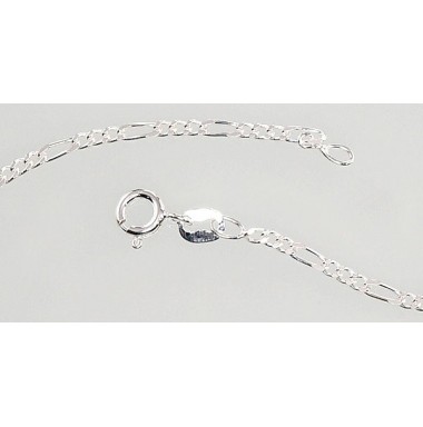 Sidabrinė grandinėlė Figaro 2 mm , briaunų apdirbimas deimantu1