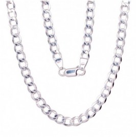 Sidabrinė grandinėlė Curb 4.5 mm0
