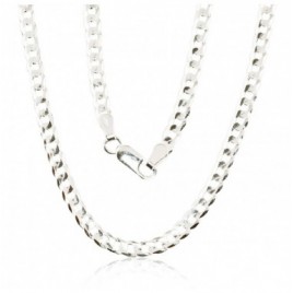 Sidabrinė grandinėlė Curb 3.9 mm , briaunų apdirbimas deimantu0