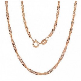 Sidabrinė grandinėlė Singapore 2,5 mm , briaunų apdirbimas deimantu0