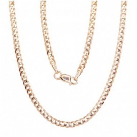 Sidabrinė grandinėlė Curb 2.5 mm , briaunų apdirbimas deimantu-Grandinėlės