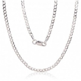 Sidabrinė grandinėlė Curb 2.5 mm , briaunų apdirbimas deimantu0