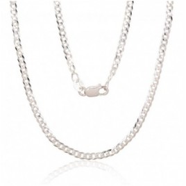 Sidabrinė grandinėlė Curb 2.5 mm , briaunų apdirbimas deimantu0