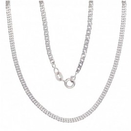 Sidabrinė grandinėlė Rombo 2 mm , briaunų apdirbimas deimantu0