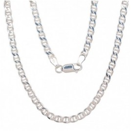 Sidabrinė grandinėlė Marina 3.9 mm , briaunų apdirbimas deimantu0